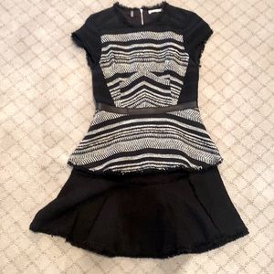 Rebecca Taylor top and skirt outfit